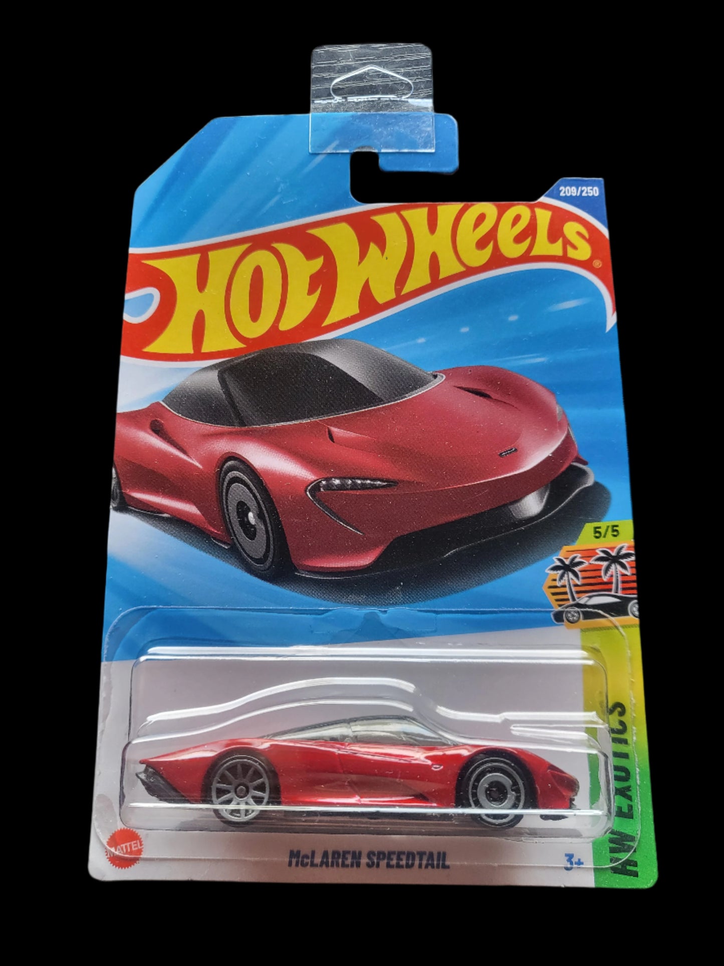 Hot Wheels Mclaren Speedtail Long Card