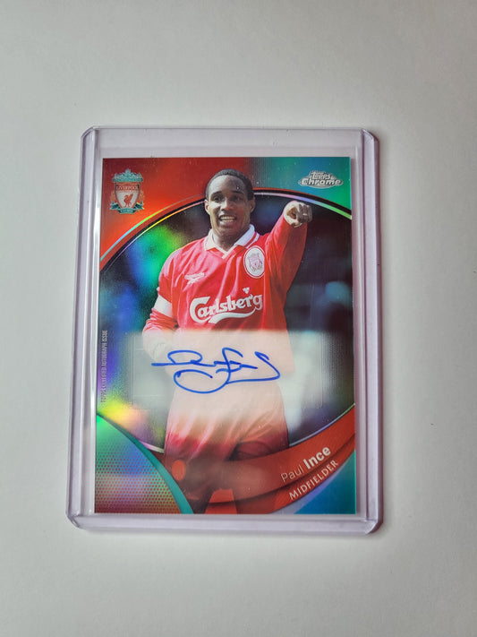 TOPPS Chrome LFC Paul Ince Numbered Auto /99