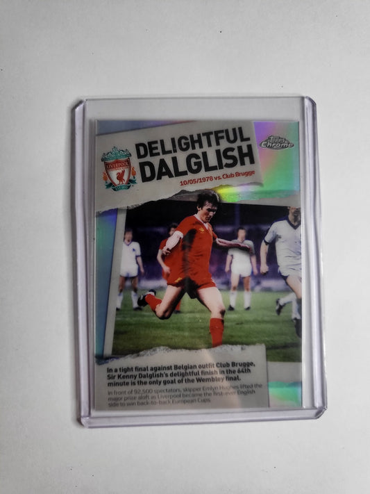 TOPPS Chrome LFC Delighful Dalglish Making History Card