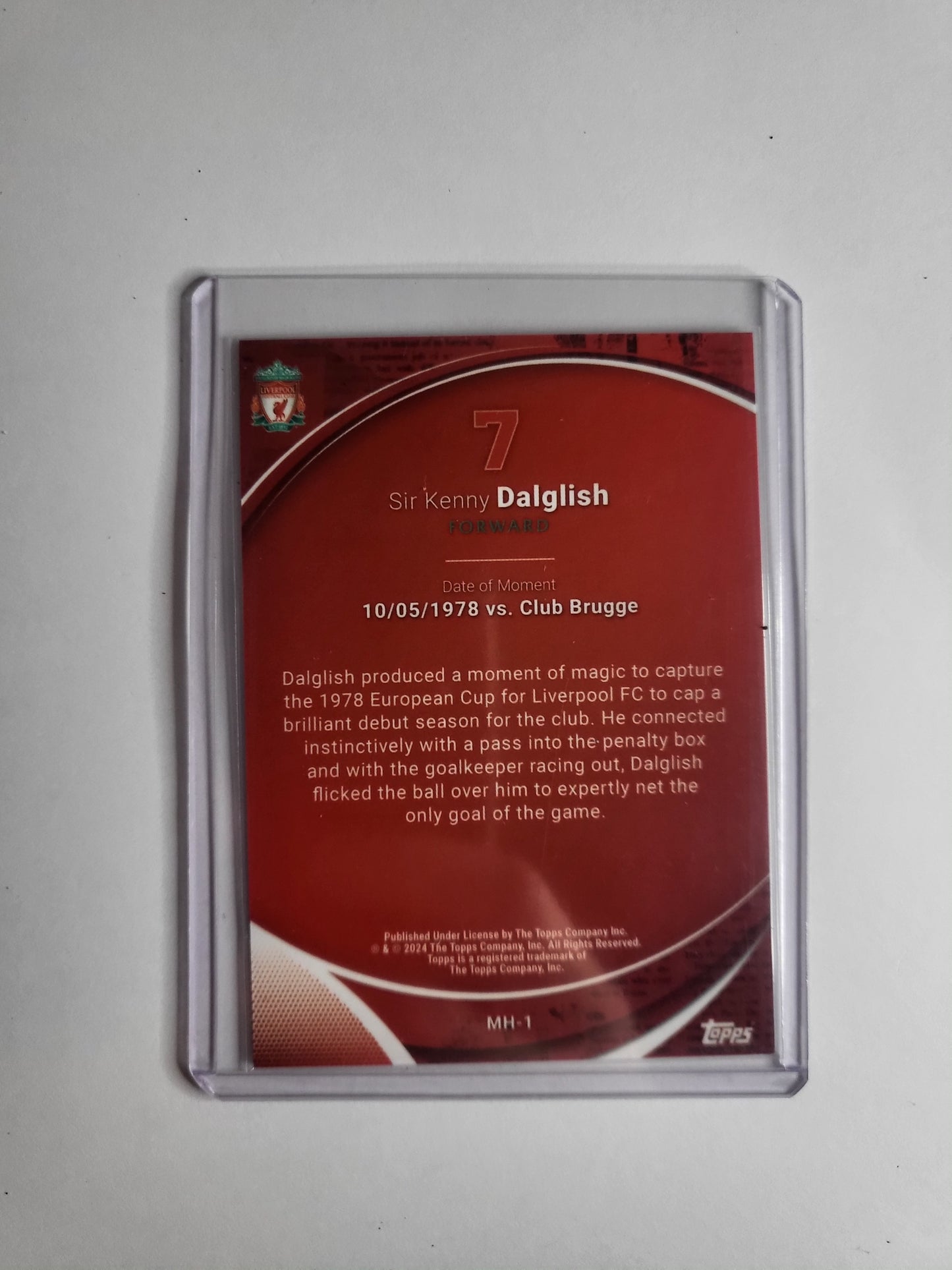 TOPPS Chrome LFC Delighful Dalglish Making History Card