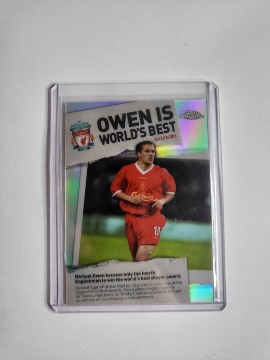 TOPPS Chrome LFC Michael Owen Making History Card