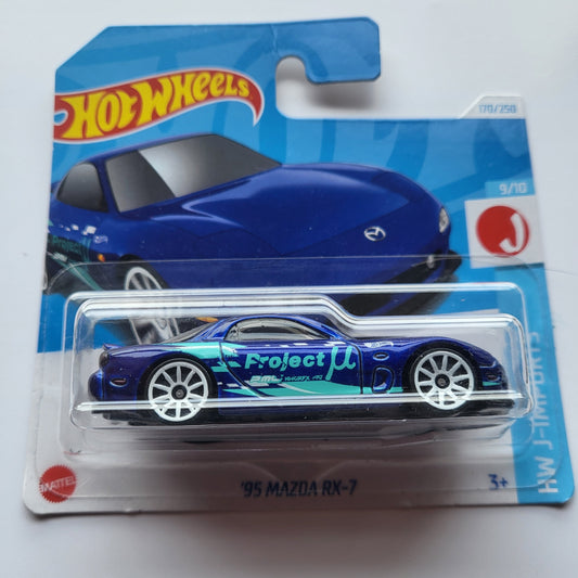 Blue 95 Mazda RX-7 Hot Wheels