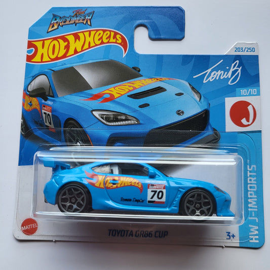 Blue Toyota GR86 Cup Hot Wheels