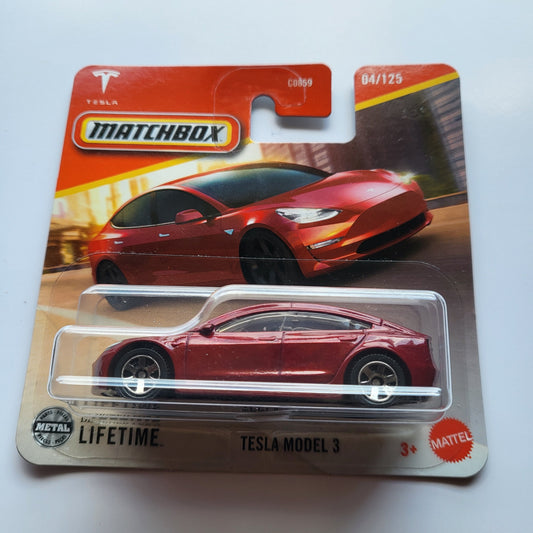 Tesla Model 3 Matchbox Car