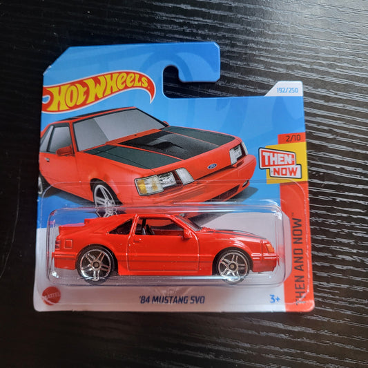 Red 84 Mustang SVO Hot Wheels Car