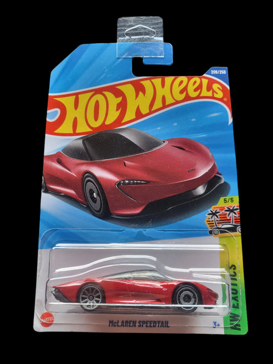 Hot Wheels Mclaren Speedtail Long Card