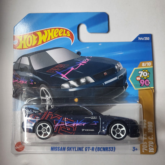 GREY Nissan Skyline GT-R BCNR33 Hot Wheels