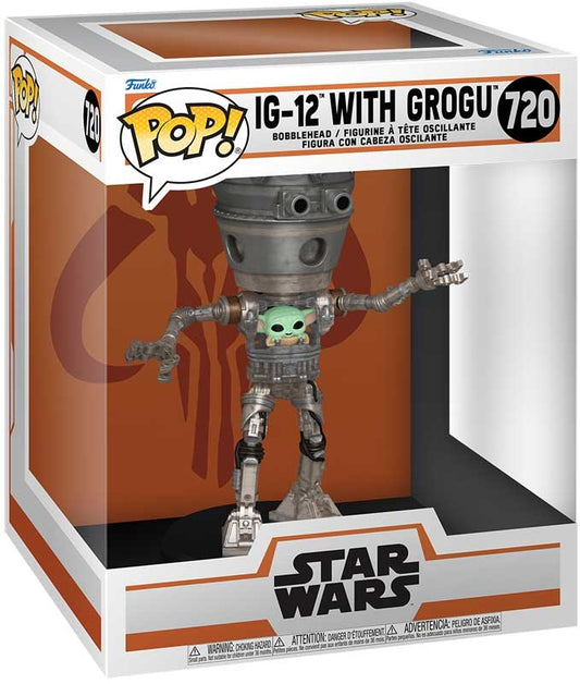 Funko POP Deluxe - Star Wars - IG-12 With Grogu