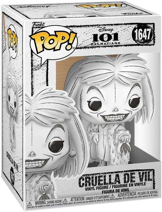 PRE ORDER - Funko POP Sketched - Cruella De Vil