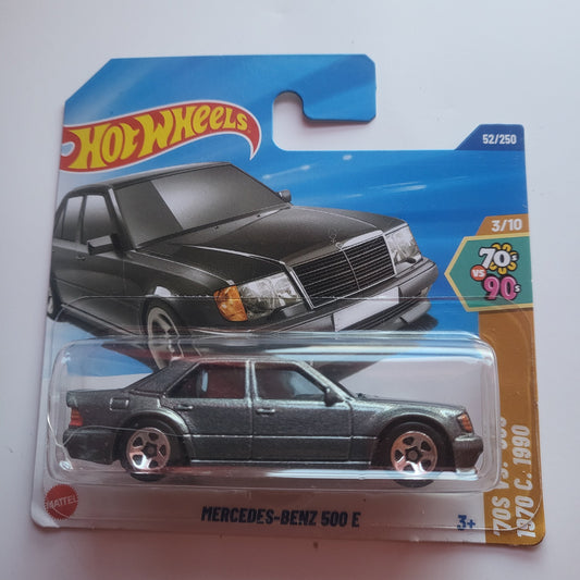 Silver Mercedes Benz 500 E Hot Wheels